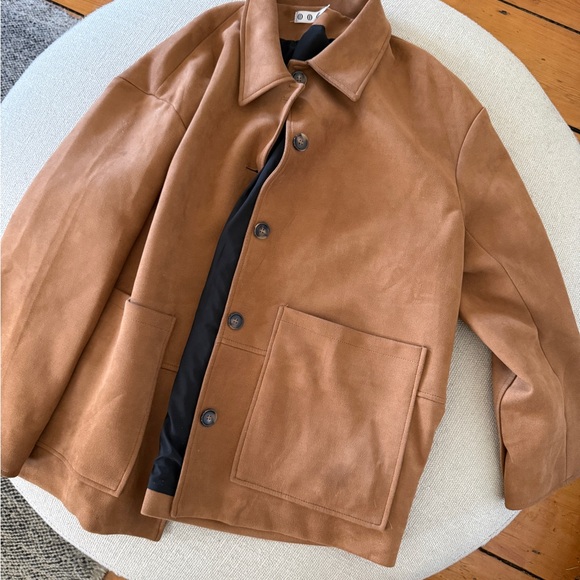Faux Suede Tan Spring Jacket - Picture 3 of 3